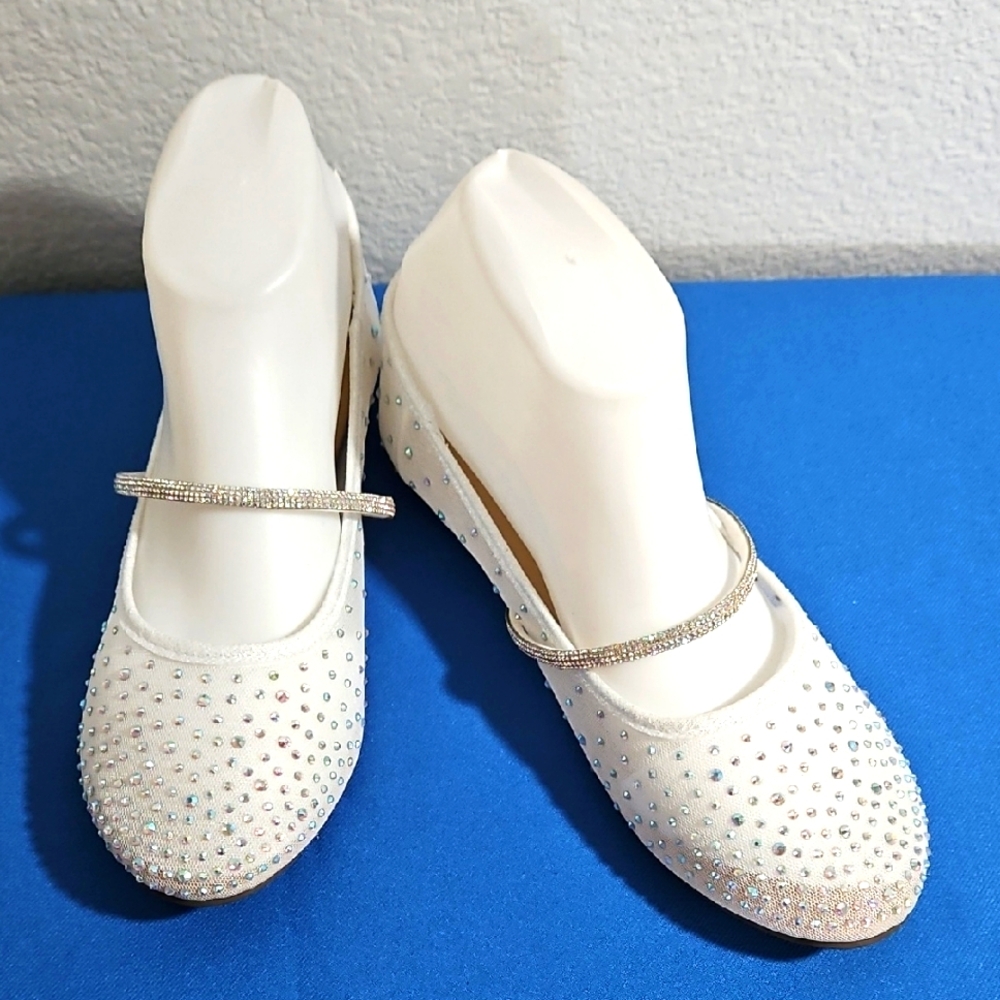 Magic White Rhinestone Shoes